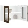 Armario pared cocina puerta de cristal Lucca roble marrón de , Armarios de cocina - Ref: Foro24-853854, Precio: 82,90 €, Desc...