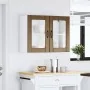 Armario pared cocina puerta de cristal Lucca roble marrón de , Armarios de cocina - Ref: Foro24-853854, Precio: 82,90 €, Desc...