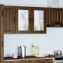 Armario pared cocina puerta de cristal Lucca roble marrón de , Armarios de cocina - Ref: Foro24-853854, Precio: 82,90 €, Desc...