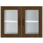 Armario pared cocina puerta de cristal Lucca roble marrón de , Armarios de cocina - Ref: Foro24-853854, Precio: 82,90 €, Desc...