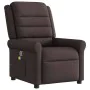 Sillón de masaje reclinable de tela marrón oscuro de , Sillones - Ref: Foro24-4015651, Precio: 212,21 €, Descuento: %