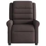 Sillón de masaje reclinable de tela marrón oscuro de , Sillones - Ref: Foro24-4015651, Precio: 212,21 €, Descuento: %