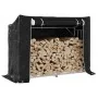 Leñero cubierta lluvia 151x60,5x110,5 cm acero galvanizado de , Bolsas y soportes de leña - Ref: Foro24-4104941, Precio: 76,1...