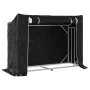 Leñero cubierta lluvia 151x60,5x110,5 cm acero galvanizado de , Bolsas y soportes de leña - Ref: Foro24-4104941, Precio: 76,1...