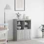 Aparador madera de ingeniería gris sonoma 81x37x100 cm de , Taquillas y armarios de almacenamiento - Ref: Foro24-3318622, Pre...