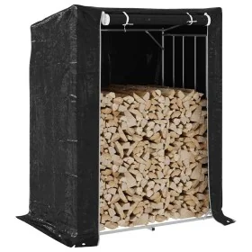 Leñero con protector de lluvia 150x100x200 cm acero galvanizado de , Bolsas y soportes de leña - Ref: Foro24-4104955, Precio:...
