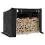 Leñero cubierta lluvia 150,5x100,5x110,5 cm acero galvanizado de , Bolsas y soportes de leña - Ref: Foro24-4104943, Precio: 9...