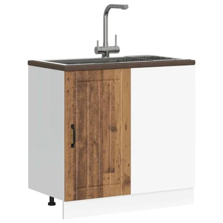 Mueble bajo fregadero Lucca madera contrachapada madera antigua de , Armarios de cocina - Ref: Foro24-854316, Precio: 94,43 €...