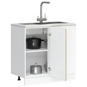 Mueble bajo para fregadero madera contrachapada roble sonoma de , Armarios de cocina - Ref: Foro24-854291, Precio: 72,77 €, D...
