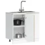 Mueble bajo para fregadero madera contrachapada roble sonoma de , Armarios de cocina - Ref: Foro24-854291, Precio: 72,77 €, D...