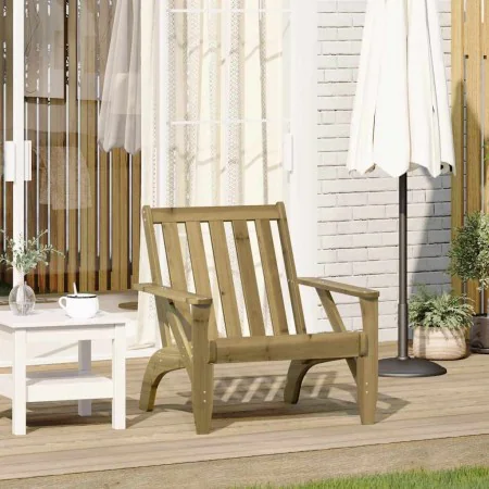 Silla adirondack de jardín madera de pino impregnada 75x77x77cm de , Sillas de jardín - Ref: Foro24-859331, Precio: 85,12 €, ...