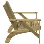 Silla adirondack de jardín madera de pino impregnada 75x77x77cm de , Sillas de jardín - Ref: Foro24-859331, Precio: 85,12 €, ...