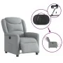 Sillón reclinable eléctrico tela gris claro de , Sillones - Ref: Foro24-3303174, Precio: 246,44 €, Descuento: %