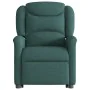Sillón masaje eléctrico reclinable elevable tela verde oscuro de , Sillones - Ref: Foro24-3303230, Precio: 341,33 €, Descuent...