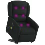 Sillón de masaje eléctrico reclinable elevable tela negro de , Sillones - Ref: Foro24-3303226, Precio: 345,70 €, Descuento: %