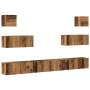 Conjunto de mueble de TV 7 piezas montado la pared madera vieja de , Muebles TV - Ref: Foro24-3329211, Precio: 236,66 €, Desc...