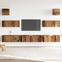 Conjunto de mueble de TV 7 piezas montado la pared madera vieja de , Muebles TV - Ref: Foro24-3329211, Precio: 236,66 €, Desc...