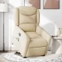 Sillón de masaje eléctrico reclinable elevable tela crema de , Sillones - Ref: Foro24-3303232, Precio: 345,43 €, Descuento: %