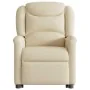 Sillón de masaje eléctrico reclinable elevable tela crema de , Sillones - Ref: Foro24-3303232, Precio: 345,43 €, Descuento: %
