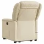Sillón de masaje eléctrico reclinable elevable tela crema de , Sillones - Ref: Foro24-3303232, Precio: 345,43 €, Descuento: %