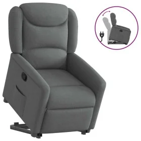 Sillón reclinable elevable de tela gris oscuro de , Sillones - Ref: Foro24-3303195, Precio: 276,52 €, Descuento: %