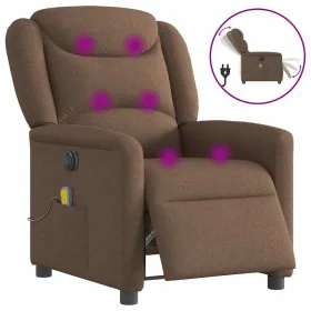 Sillón reclinable de masaje eléctrico tela marrón von , Sessel - Ref: Foro24-3303188, Preis: 261,58 €, Rabatt: %