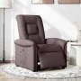 Sillón reclinable eléctrico tela marrón oscuro de , Sillones - Ref: Foro24-3303239, Precio: 236,34 €, Descuento: %