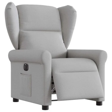 Sillón reclinable eléctrico de tela gris nube de , Sillones - Ref: Foro24-3303363, Precio: 246,34 €, Descuento: %