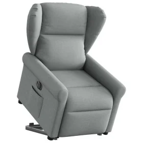 Sillón eléctrico reclinable elevable de tela gris claro de , Sillones - Ref: Foro24-3303394, Precio: 330,33 €, Descuento: %