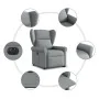 Sillón eléctrico reclinable elevable de tela gris claro de , Sillones - Ref: Foro24-3303394, Precio: 330,33 €, Descuento: %