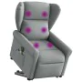 Sillón de masaje eléctrico reclinable elevable tela gris claro by , Armchairs - Ref: Foro24-3303404, Price: 346,67 €, Discoun...