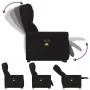 Sillón de masaje eléctrico reclinable elevable tela negro de , Sillones - Ref: Foro24-3303406, Precio: 347,17 €, Descuento: %