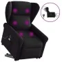Sillón de masaje eléctrico reclinable elevable tela negro de , Sillones - Ref: Foro24-3303406, Precio: 347,17 €, Descuento: %