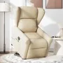 Sillón de masaje eléctrico reclinable elevable tela crema de , Sillones - Ref: Foro24-3303412, Precio: 364,04 €, Descuento: %