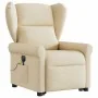 Sillón de masaje eléctrico reclinable elevable tela crema de , Sillones - Ref: Foro24-3303412, Precio: 364,04 €, Descuento: %