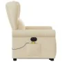 Sillón de masaje eléctrico reclinable elevable tela crema de , Sillones - Ref: Foro24-3303412, Precio: 364,04 €, Descuento: %