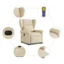 Sillón de masaje eléctrico reclinable elevable tela crema de , Sillones - Ref: Foro24-3303412, Precio: 364,04 €, Descuento: %