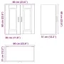 Armario de pared de cocina Porto madera vieja madera ingeniería de , Armarios de cocina - Ref: Foro24-854065, Precio: 61,76 €...