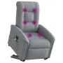 Sillón de masaje reclinable de pie de tela gris claro de , Sillones - Ref: Foro24-3303264, Precio: 295,53 €, Descuento: %