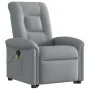 Sillón de masaje reclinable de pie de tela gris claro de , Sillones - Ref: Foro24-3303264, Precio: 295,53 €, Descuento: %