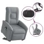 Sillón de masaje reclinable de pie de tela gris claro de , Sillones - Ref: Foro24-3303264, Precio: 295,53 €, Descuento: %
