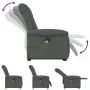 Sillón de masaje eléctrico reclinable elevable tela gris oscuro de , Sillones - Ref: Foro24-3303285, Precio: 330,21 €, Descue...