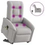 Sillón de masaje eléctrico reclinable elevable tela gris nube by , Armchairs - Ref: Foro24-3303293, Price: 345,29 €, Discount: %