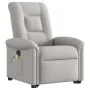 Sillón de masaje eléctrico reclinable elevable tela gris nube by , Armchairs - Ref: Foro24-3303293, Price: 345,29 €, Discount: %