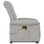 Sillón de masaje eléctrico reclinable elevable tela gris nube by , Armchairs - Ref: Foro24-3303293, Price: 345,29 €, Discount: %
