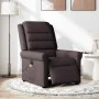 Sillón reclinable de masaje eléctrico tela marrón oscuro de , Sillones - Ref: Foro24-3303309, Precio: 263,72 €, Descuento: %