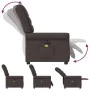 Sillón reclinable de masaje eléctrico tela marrón oscuro de , Sillones - Ref: Foro24-3303309, Precio: 263,72 €, Descuento: %