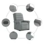 Sillón reclinable elevable de tela gris claro de , Sillones - Ref: Foro24-3303314, Precio: 292,08 €, Descuento: %