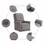 Sillón reclinable elevable tela gris taupe de , Sillones - Ref: Foro24-3303321, Precio: 295,94 €, Descuento: %