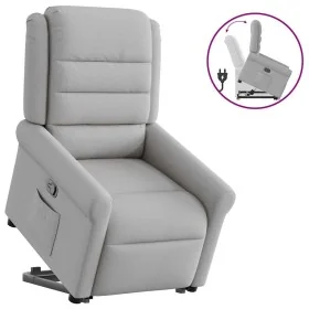 Sillón reclinable elevable de tela gris nube de , Sillones - Ref: Foro24-3303323, Precio: 277,79 €, Descuento: %